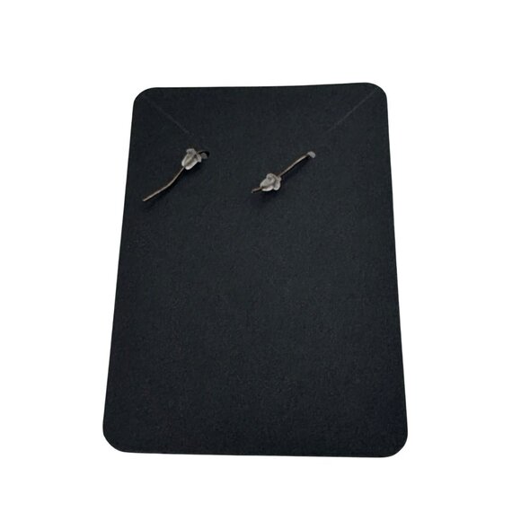 White Seashell Dangle Earrings With Gold Hooks - Picture 2 of 2